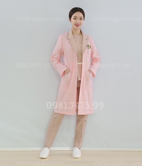 May áo choàng blouse bác sĩ theo yêu cầu, chuyên nghiệp